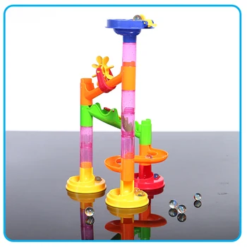 29PCS Plastic Blocuri de Marmură Cursa Labirint Rula DIY Asamblarea Desktop Jucării Educative pentru Copii Tunel de Cale Blocuri Jucarii