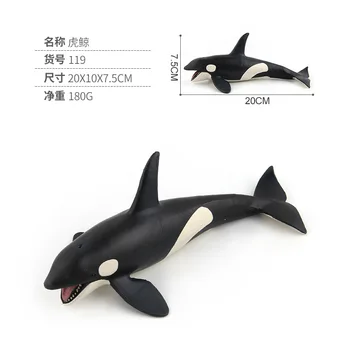 Ocean Mare Simulare de Viață Animală Model de BALENA Balena ucigasa de Acțiune Jucarii Figurine Copii Colecție de Învățământ Modelul cadou de Ziua de nastere