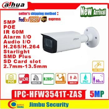 IP Dahua camera de 5MP PoE IPC-HFW3541T-ZAS H. 265 IR60m Built-in IR LED SMD lumina Stelelor Plus 128GB IP67 Alarma in/out audio in/out
