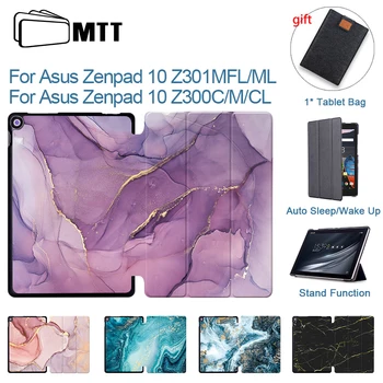 MTT Marmură Caz Pentru ASUS Zenpad 10 Z301MLF Z301ML Piele PU Stand husa Pentru ASUS Zenpad 10.1