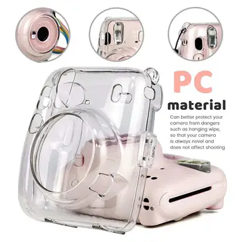 Aparat De Fotografiat Portabil Caz Praf Cu Curea De Umăr Transparent Usor De Protecție Practice Pentru Fujifilm Instax Mini 11