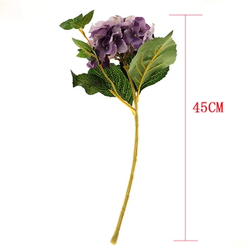 48 Cm De Înaltă Calitate Simulare Hortensie Artificiale Flori Matase Flori False Home Decor Nunta Desktop Layout Magazin Fereastra Show