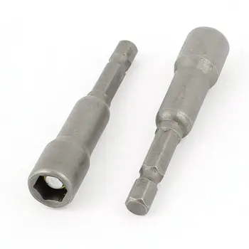 UXCELL 2 Buc 8 mm Hex Nut Driver Set Socket Magnet Cap Burghiu Instrument de 13 x 65 mm Dimensiune de Vânzare Fierbinte