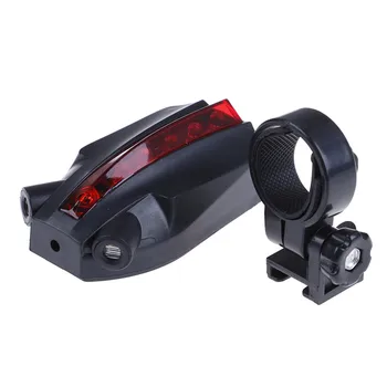 Laser 2+5 LED-uri din Spate de Biciclete Coada Lumina Fascicul rezistent la apa Biciclete Lumina de Noapte de Siguranță de Avertizare Roșie din Spate Lampă Lumină de Siguranță