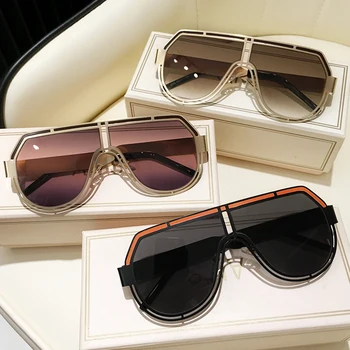 MS Nou fără ramă Bărbați Moda ochelari de Soare Unisex Imitație Strasuri Culoare Gradient UV400 ochelari de Soare pentru Femei