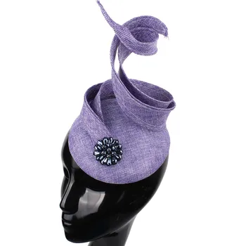 Banchet Formă Specială De Sus Sinamay Articole Pentru Acoperirea Capului Lady Cocktail Fascinant Diadema Mireasa Nunta, Articole Pentru Acoperirea Capului Femeilor Grace Fascinator Pălărie