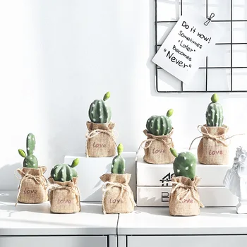 Nordic Artificiale Cactus Rășină Figurine Cactus Decorative Miniaturale Living Office Home Decor Accesorii