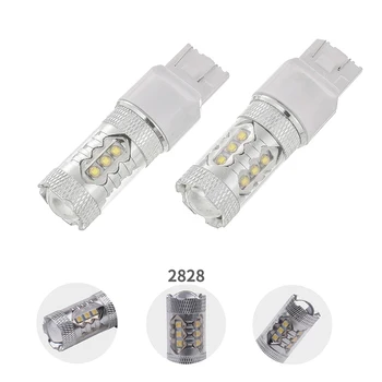 2 Buc/lot de Mare Putere LED-uri Becuri 7440 T20 7443 pentru a Inversa Semnalizare Frana Coada Lumina