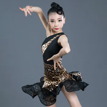 Noi Latino Rochie De Dans Fete De Vară De Formare Profesională Exercițiu Haine De Leopard De Imprimare De Performanță Poarte Îmbrăcăminte De Performanță