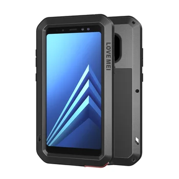 360 Corp Plin Cazuri de Protecție pentru Samsung Galaxy A8 Plus 2018 A8plus rezistent la Socuri Metalice din Aluminiu Sport în aer liber Șoc Armura Acoperă