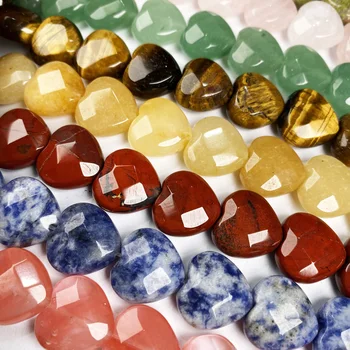 Piatra naturala forma de Inima margele Fatetate de cristal Semi-Vrac margele Pentru bijuterii DIY Colier Brățară Accesorii
