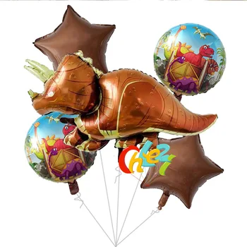 5pcs Dinozaur Mare balon de folie Fată băiat baloane de animale dinozaur ziua de naștere petrecere de Nunta jurassic world decoratiuni baloane