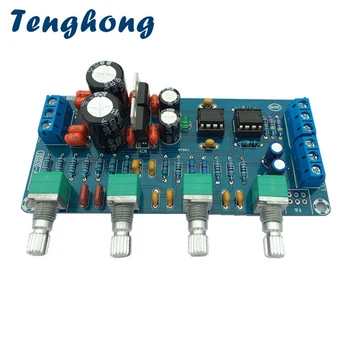 Tenghong NE5532 Preamplificator de Placa de Audio HIFI Volum Ton de Bord Dual AC9-17V Înalte Medii Bas Ton Audio Dual: Op-Amp Preamp