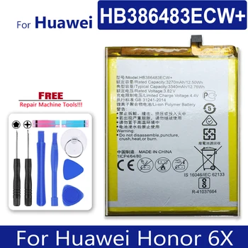 HB386483ECW Telefon Mobil, Acumulator Pentru Huawei Honor 6X hua wei Honor6X Baterie +instrument gratuit