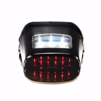 Noi spate cu LED-uri Lumina de Frână Lampa plăcuței de Înmatriculare Pentru Harley Cross Bones CVO Dyna FLSTSB Personalizate