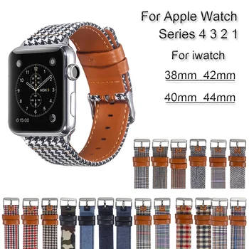 Panza Ceas Bandă de Piele Pentru Apple Watch 4 3 2 1 Brățară de Curea Pentru iwatch 44mm 40mm 38mm 42mm buclă Încheietura Curea Accesorii