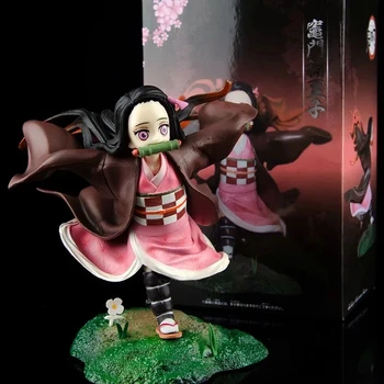 Noi 18 cm Kimetsu nu Yaiba Nezuko Tanjirou Figura Zenitsu PVC Figura de Acțiune Anime Demon Slayer Figurine Jucarii