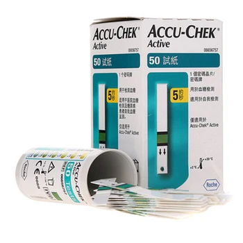 De Vânzare la cald Accu-Chek Active Glucometru Metru de Glucoza din Sange Diabetul Benzi de Testare 50pcs + Liber Lancets 50pcs Pentru Sănătate