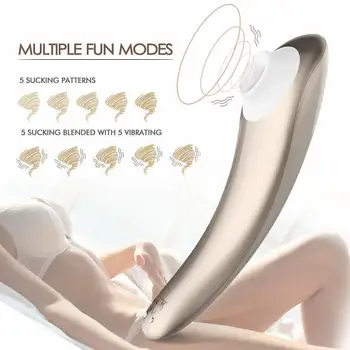 Noi Clit Sucker Vibrator sex Oral Limba Vibratoare Biberon cu Impulsuri, Aer Supt Sex Oral Clitoris Vagin Stimulator Jucării Sexuale pentru Femei