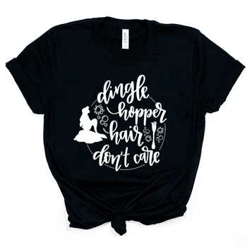2020 Sirenă T-Shirt Dinglehopper Parul nu-mi Pasă Tricou Little Mermaid T-shirt Citat Amuzant Tees