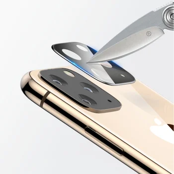 100buc Pentru Apple 11 lentile de film de explozie-dovada de metal folie protectoare din sticla iPhone11 Pro max temperat inel obiectiv