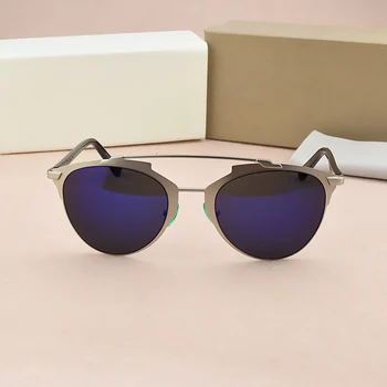 2020 Retro Rotund ochelari de Soare Femei Epocă de Înaltă Calitate de Brand Designer de sex Feminin de Ochelari de Lux Cerc Shades ochelari de Soare Gafas UV400