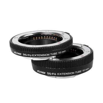 VILTROX DG-FU Focalizare Automată AF Lens Adaptor de Montare pentru Fujifilm X Mount Obiectiv Macro Extensie Tub Inel de 10mm 16mm Metal Set Montare