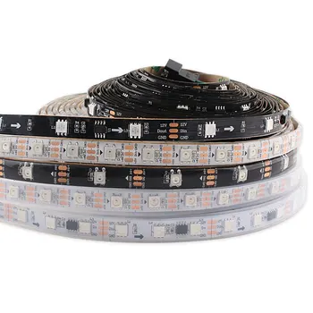 Zuczug RGB LED Strip Lumina WS2811 WS2812B 5M 5 12 Volți Impermeabil 5050 30/60/144 led-uri/m WS2812 WS2812B DC 5V 12V led bandă Bandă