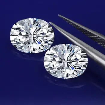 Szjinao Reale Liber de Piatră prețioasă Moissanite Piatra 2ct Ovale Tăiat Diamant de Culoare D VVS1 Nedefinit Pentru Bijuterii Diamond Inel de en-Gros