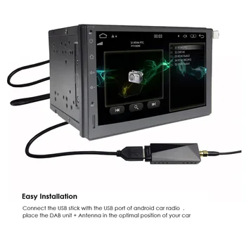USB DAB Tuner Radio Receptor Stick Pentru Android 2 din Masina auto radio, DVD Player Digital audio broadcasting dab tuner Doar Europa