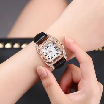 Moda High-end piața diamant doamnelor curea ceas simplu Roman digitale stras Shi Ying femei watchMs 2019 ceas