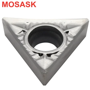 MOSASK TCGT 10buc 0902 1103 16T3 02 04 08 ZK01 Cupru Aluminiu Finisaj de Prelucrare CNC Tungsten Strung de Cotitură Insertii Carbură