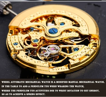 BINGER Cuplu Automat Ceas Bărbați cuarț Ceas Pentru Femei Ceas de mână din Oțel Inoxidabil Curea Ceas Impermeabil B-5066M