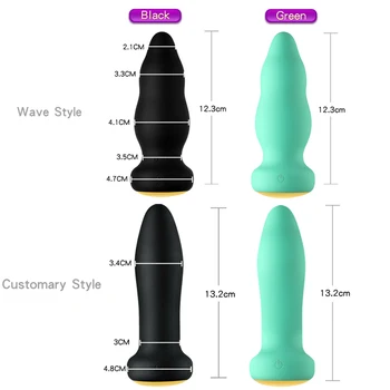 LED-uri Colorate Silicon Anal Plug Vibrator Stimulator Clitoris G-Spot Vibratoare Vibrator Negru Masturbator Jucarie Sexuala pentru Barbati Femei Magazin