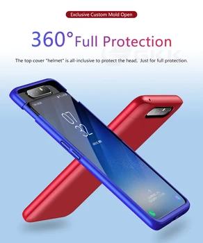 GKK Caz pentru Samsung A80 Caz 360 Protecție Completă Cu Sticla 3 in 1 Matte Hard Cover Pentru Samsung Galaxy A80 caz fundas