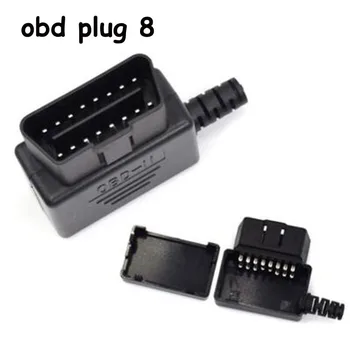 10buc/lot OBD2 Obdii Cablu 16 Pini OBD 2 OBDII Conector Adaptor Priza Conectorului Cablajului Instrument de Diagnosticare 16 Pin Male Plug