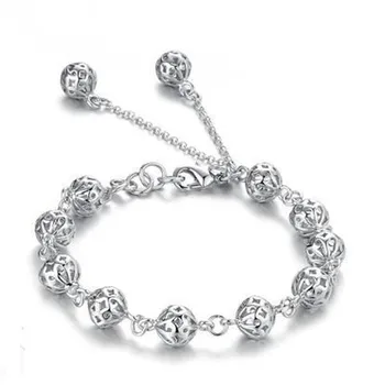 Argint 925 moda minge de gol doamnelor'bracelet bijuterii femei nu se estompeze en-gros ieftine bratari picătură de transport maritim