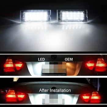 IJDM Alb Xenon OEM-Fit 3W LED-uri Complete Pentru 2004-2009 BMW E83 X3 & Pentru 2001-2006 BMW E53 X5 Lumină de inmatriculare,can-bus fara Eroare