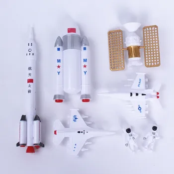 7Pcs/set Simula Astronaut Rachetă Spațială de Modelare Figurine Jucarii pentru Copii Băieți Fete Ziua de nastere Cadouri pentru Copii la 2 la 4 Ani