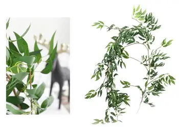 1buc 1.7 m Verde Artificial Fals Agățat de Viță de vie Frunze de Plante Ghirlanda Grădină Acasă Decorare Perete Dropshipping