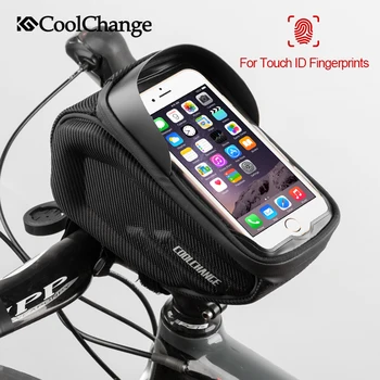 CoolChange Biciclete Sac Impermeabil Ecran Tactil Ciclism Sac Ghidon Reflectorizante Top Tube-Cadru de Telefon Geanta Accesorii pentru Biciclete MTB