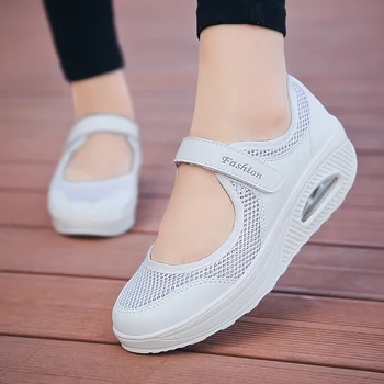 Pantofi Femei Toamna Anului 2019 Adidași Mama Pantofi Femei Usoare Ochiurilor De Plasă Pantofi Sport Femei Casual Confortabil Vulcanizat Pantofi 699