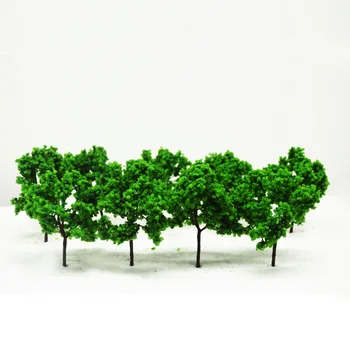 50pcs nisip masa model kit de constructii ho scară copac model model în miniatură sârmă copac 9cm