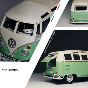 Maisto 1:25 Volkswagen VAN SAMBA simulare aliaj model de masina decor colecție cadou jucărie