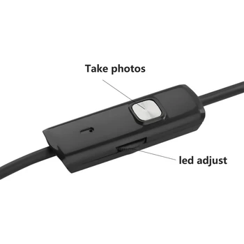 JCWHCAM 7mm Focus aparat de Fotografiat Lentilă 1M/1,5 M/2M/3,5 M/5M Waterproof, 6 LED-uri Android Endoscop Mini Cablu USB Endoscop Camera de Inspecție