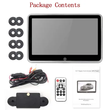 Universal 10.1-inch 1080P HD LCD ecran tactil auto tetiera auto de afișare multimedia audio video player MP4 MP5 difuzor Bluetooth