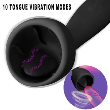 10 Moduri Oral Lins cu Limba pe Clitoris Vibratoare punctul G Biberon Stimulator Penis Masaj Antrenor Glandul Vibratoare Jucarii Sexuale Cupluri