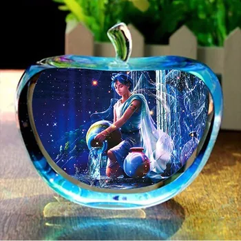 80 mm de Înaltă Calitate, Transparente DIY Apple Buna Sticla de Cristal Constelație Personalizate Sfera Cadouri de Ziua de naștere Acasă Decorative