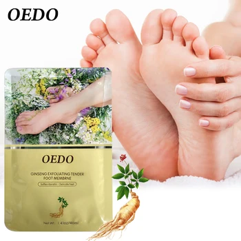 OEDO-O Bucată de Picior Exfoliant pentru Picioare Masca Pentru a Elimina Pielea Moarta de Îngrijire Picior Moale Și Netedă Albire Ginseng Esența Picior Corneei