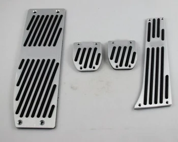 Aluminiu Picior de Odihnă Pedale Set se Potrivesc pentru BMW E30 E36 E46 E87 E90 E91 E92 E93 M3 MT Culoare Argintie